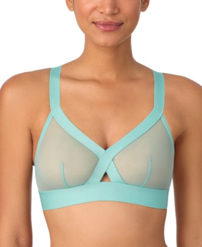 DKNY Women's Sheers Unlined Mesh Bralette Bra DK4084