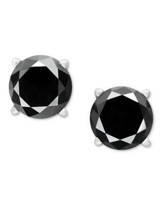 Серьги-гвоздики Black Diamond (1 ct. t.w.) из 14k White или Yellow Gold