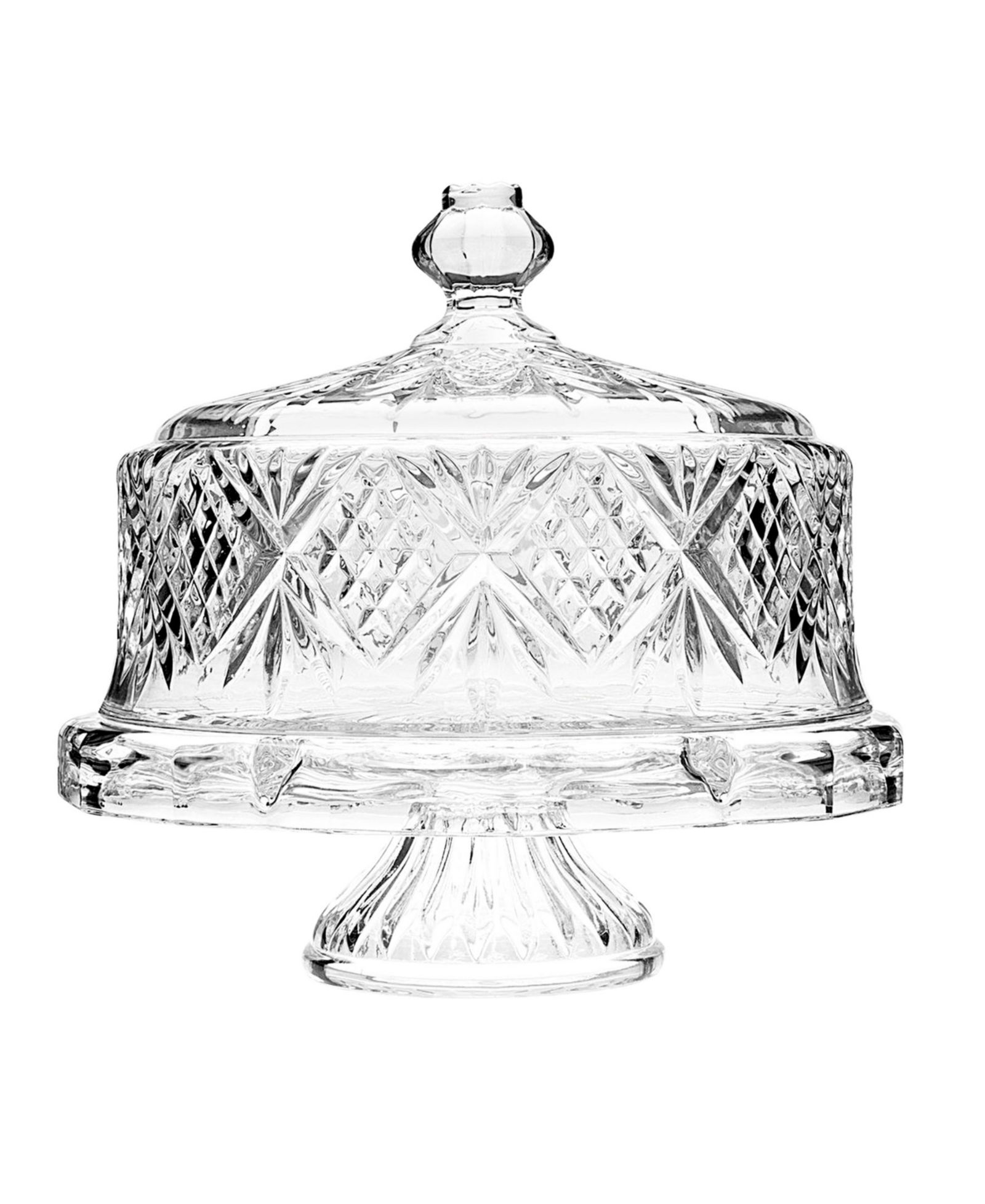 Godinger Crystal Footed Cake Dome
