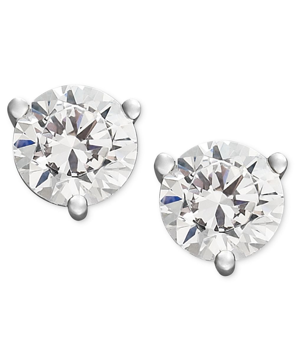 Certified Near Colorless Diamond Stud Earrings in 18k White Gold or Gold (1/4 ct. t.w.)