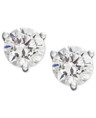 Серьги-гвоздики Certified Near Colorless Diamond (3/4 ct. t.w.) в 18k White Gold