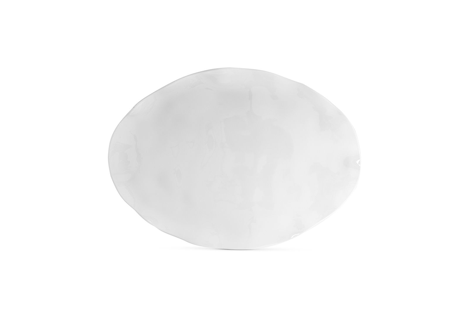 Q Squared Ruffle Melamine Large Oval Platter