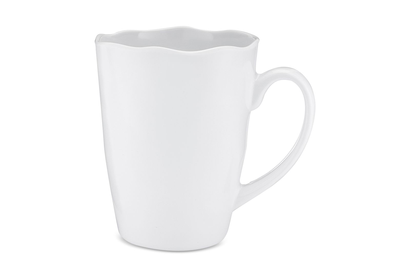 Q Squared Ruffle Melamine Mugs, Set of 4