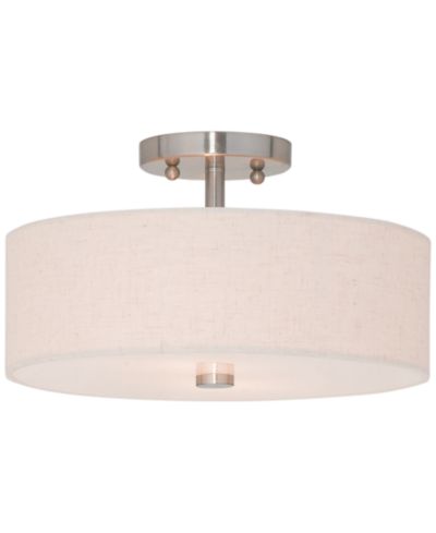 Livex Meridian 2-Light Semi Flush Mount