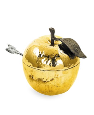 Michael Aram золоченая медовая баночка Apple Honey Pot