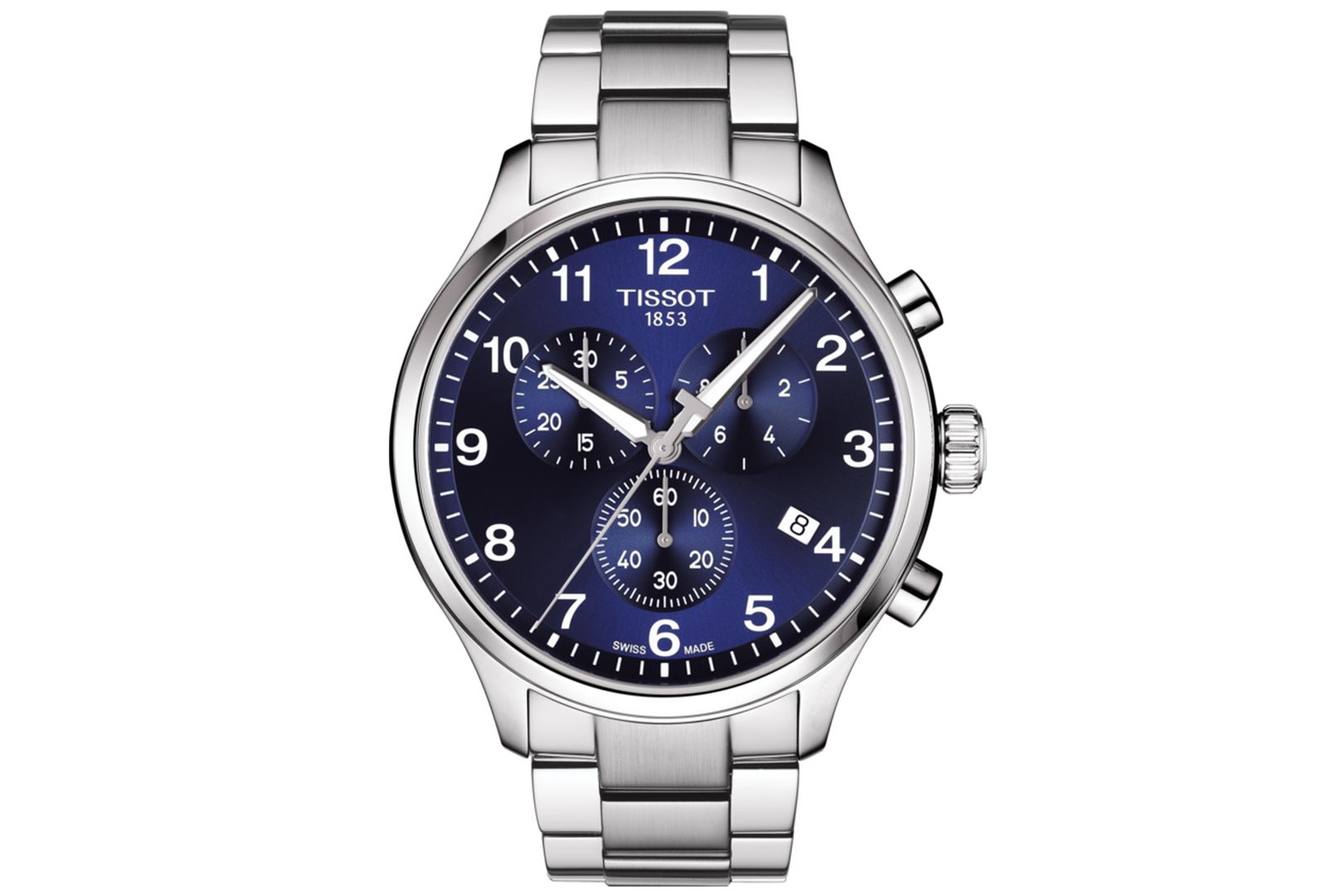 Мужские швейцарские часы Tissot Chronograph Chrono XL Classic T-Sport со стальным браслетом, 45mm