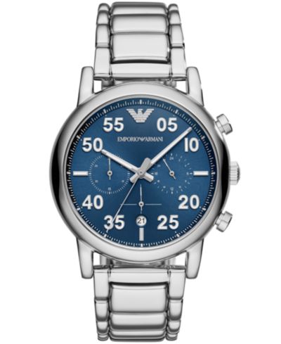 Emporio Armani Мужские часы Chronograph из нержавеющей стали с браслетом, 43mm