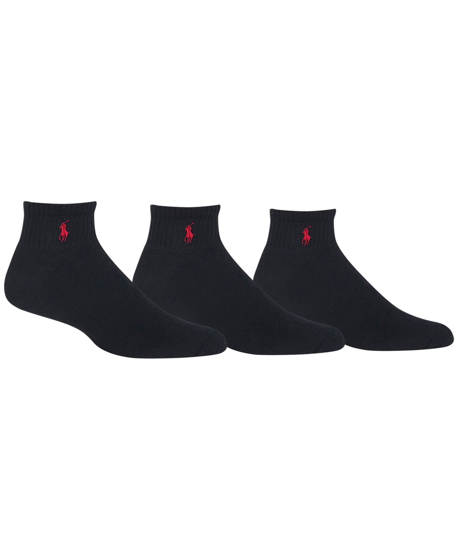 Polo Ralph Lauren Men's Socks, Extended Size Classic Athletic Quarter 3 Pack