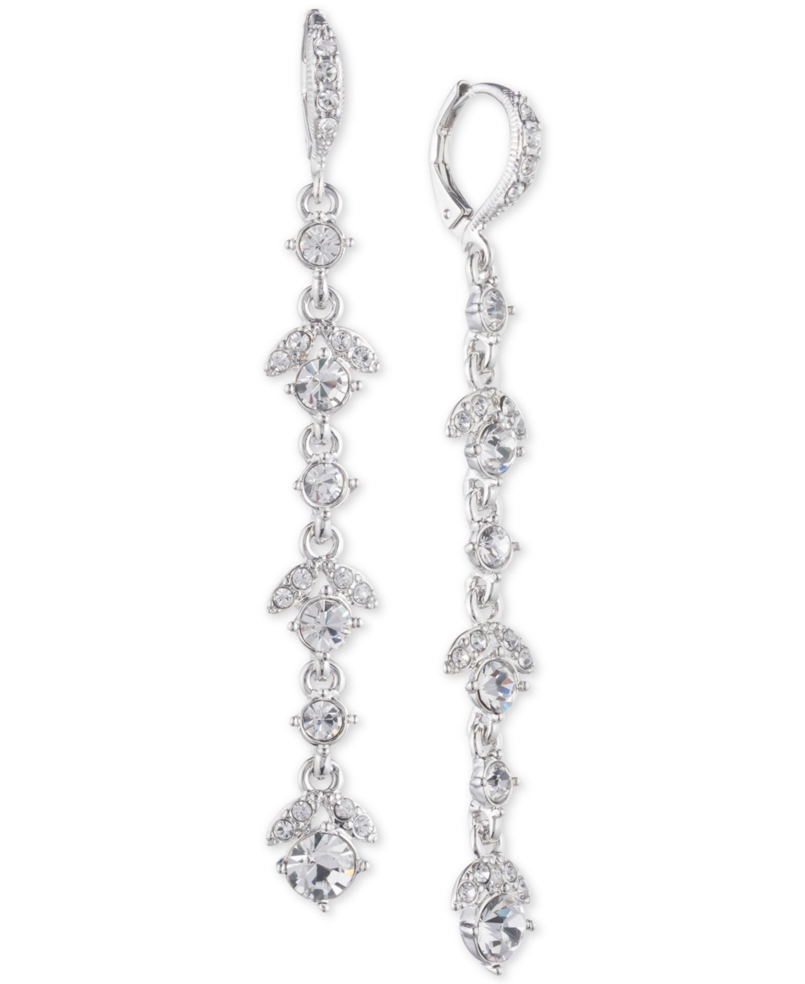 Givenchy линейные серьги-подвески с кристаллами