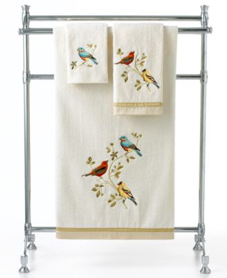 Avanti хлопковое полотенце для рук с вышивкой Gilded Birds, 16" x 30"