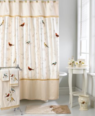 Avanti Avanti Gilded Birds хлопковая душевая занавеска 72" x 72"