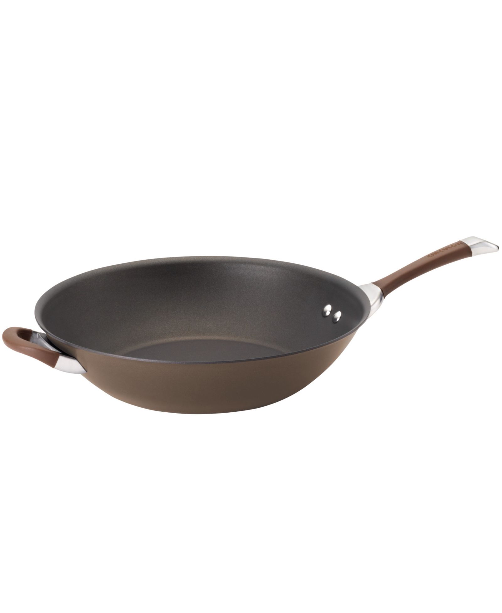 Сковорода Circulon Symmetry Hard-Anodized Nonstick Induction Stir Fry Pan, 14-Inch, Chocolate
