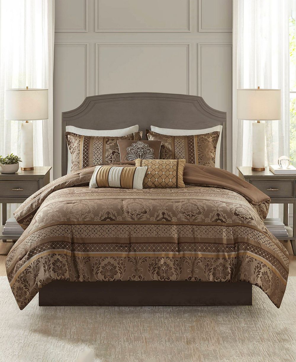 Madison Park Bellagio Jacquard 7-Pc. Comforter Set, King