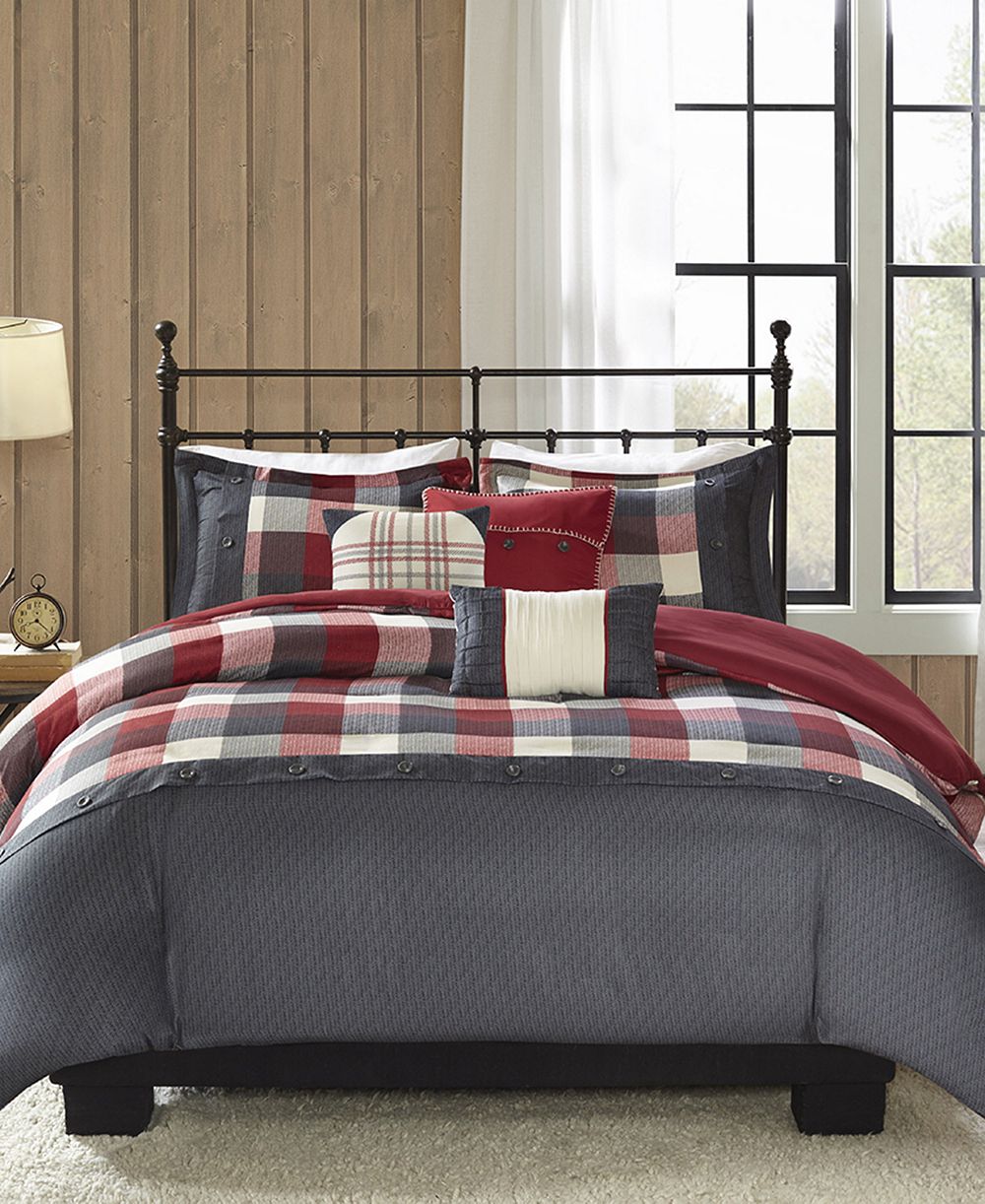 Комплект пододеяльников Madison Park Ridge Herringbone 6-Pc. Duvet Cover Set, King/California King