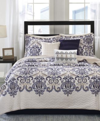 Madison Park Cali Quilted 6-Pc. Quilt Set, Full/Queen