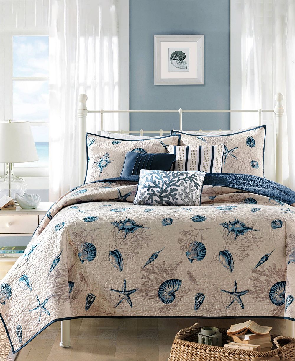 Madison Park Bayside Quilted 6-Pc. Coverlet Set, King