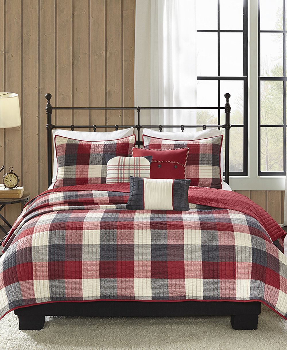 Madison Park Ridge Herringbone 6-Pc. Quilt Set, King/California King