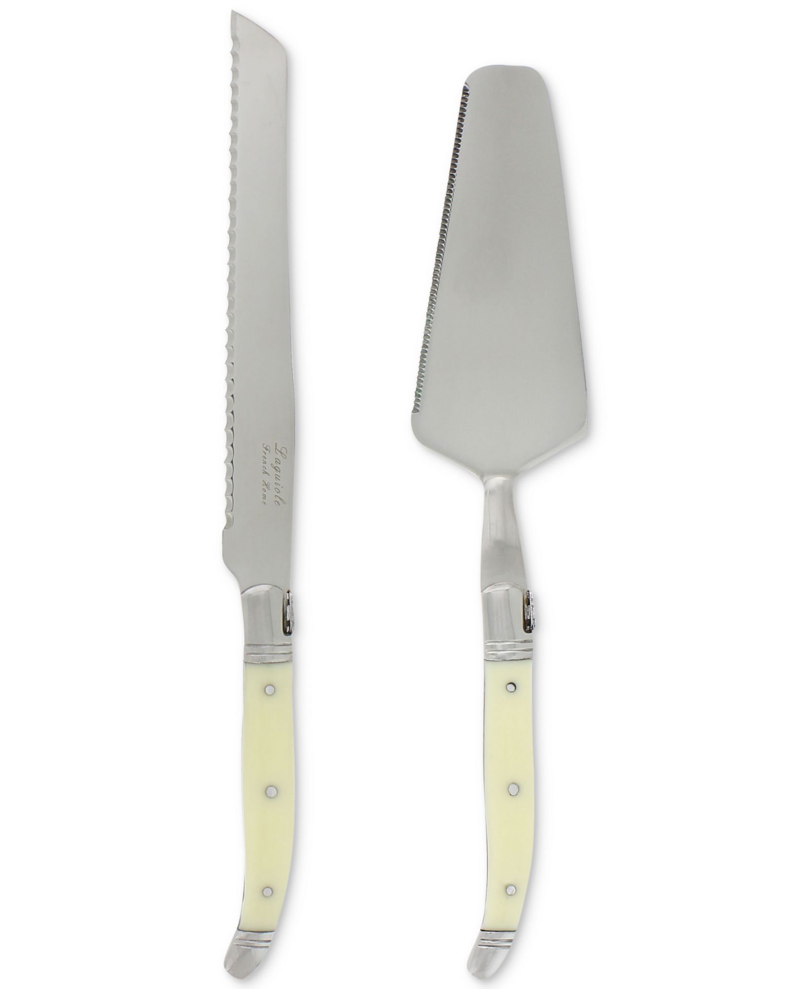 French Home набор для нарезки торта Conoisseur Faux Ivory, 2 шт.