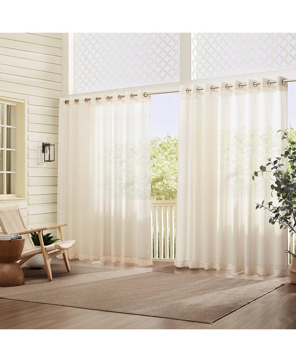 Threadmade Elrene Home Fashions Carmen прозрачная широкая штора для окон (indoor/outdoor)