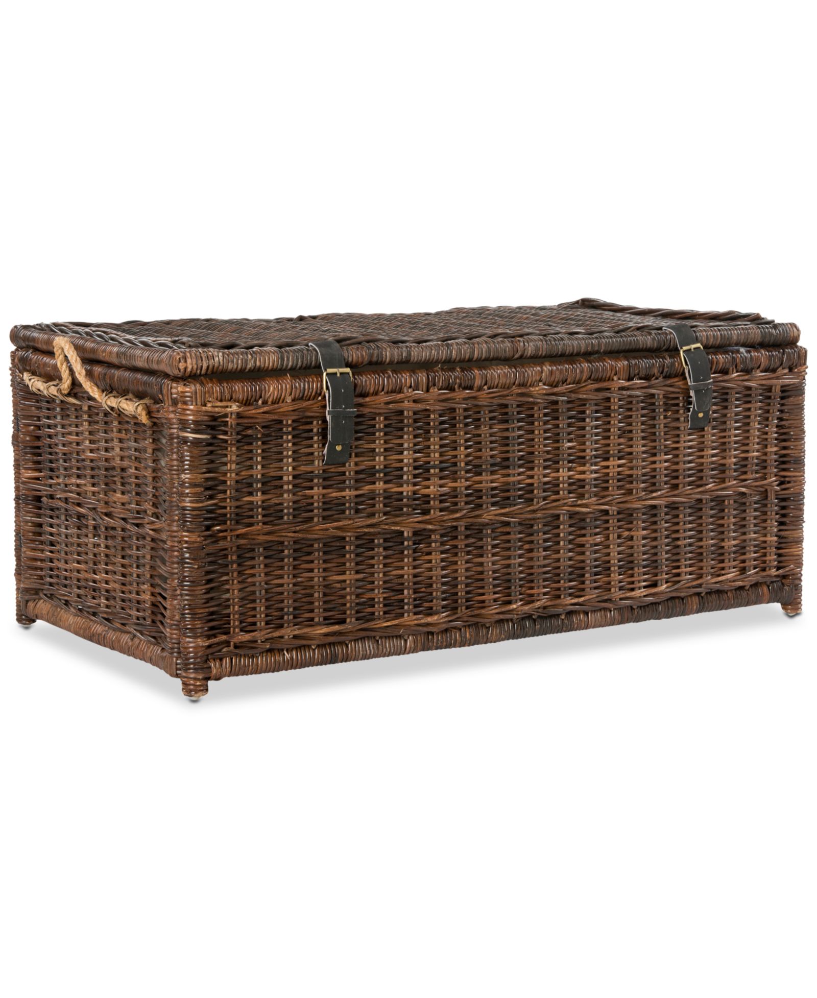 JONATHAN Y Happimess Caden 46'' Wicker Storage Trunk