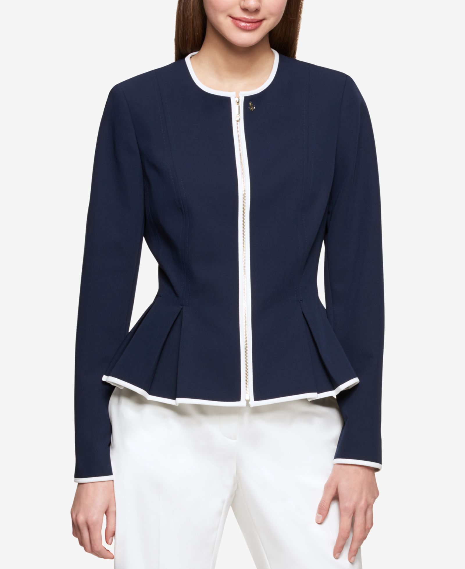 Женская куртка Tommy Hilfiger Zip-Front Peplum