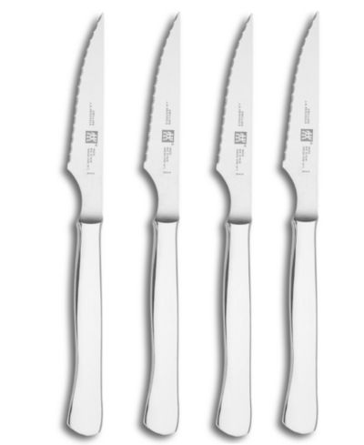 Zwilling TWIN® Gourmet Steak Knives, Stainless Steel Set of 4