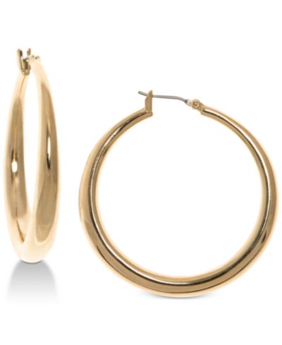 Lauren Ralph Lauren Gold-Tone Graduated Hoop Earrings