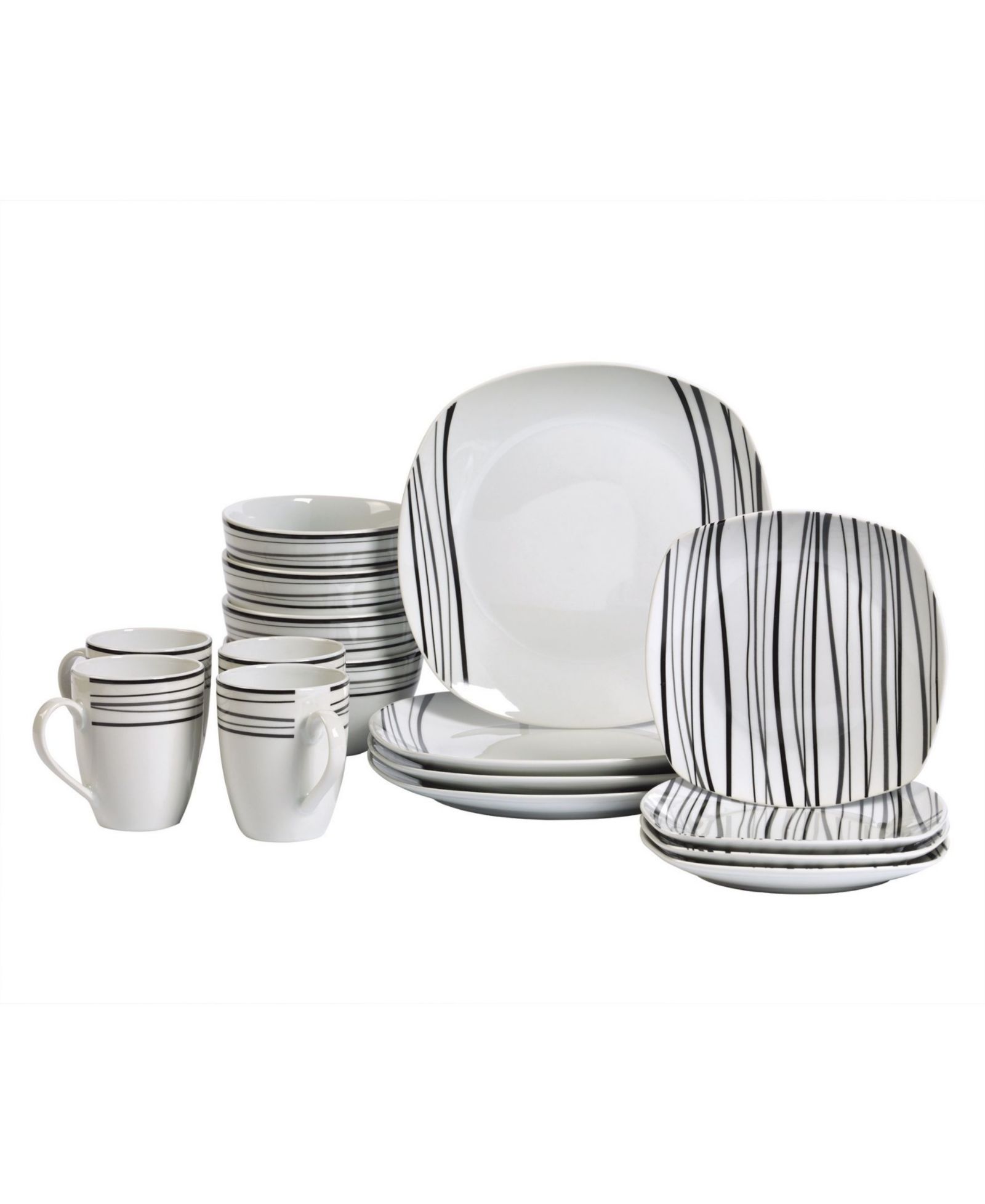 Tabletops Unlimited Justin 16 Pc. Dinnerware Set, Service for 4