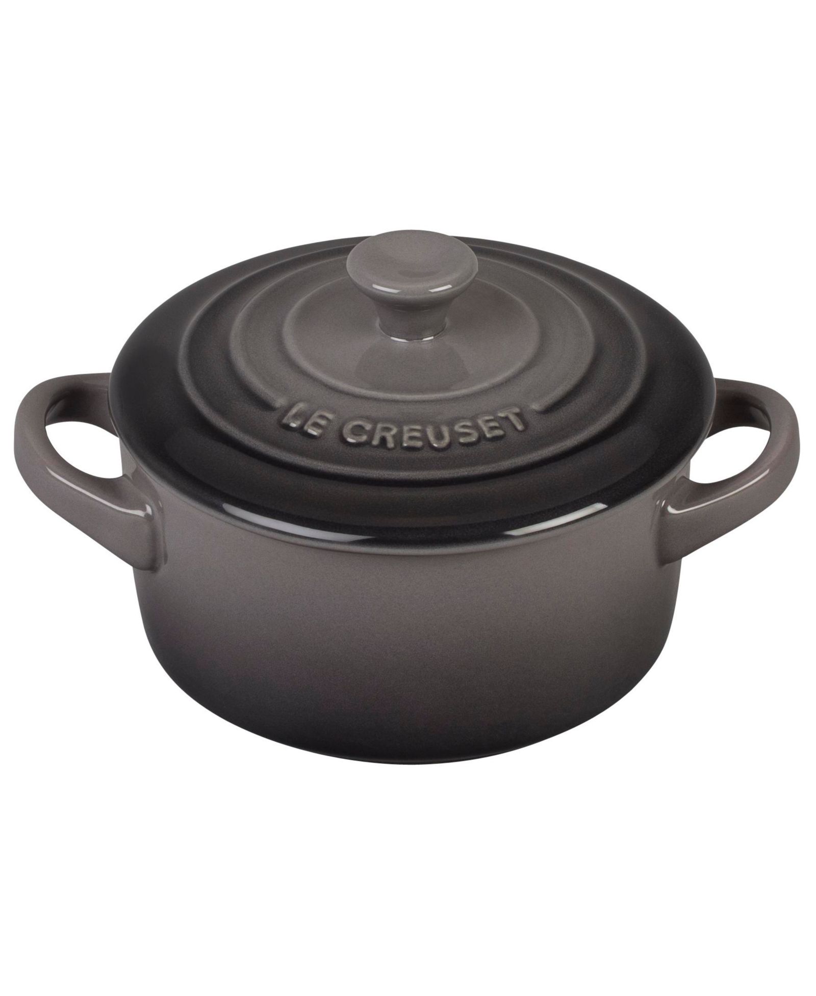 Le Creuset Stoneware 8 oz. Mini Round Cocotte с крышкой