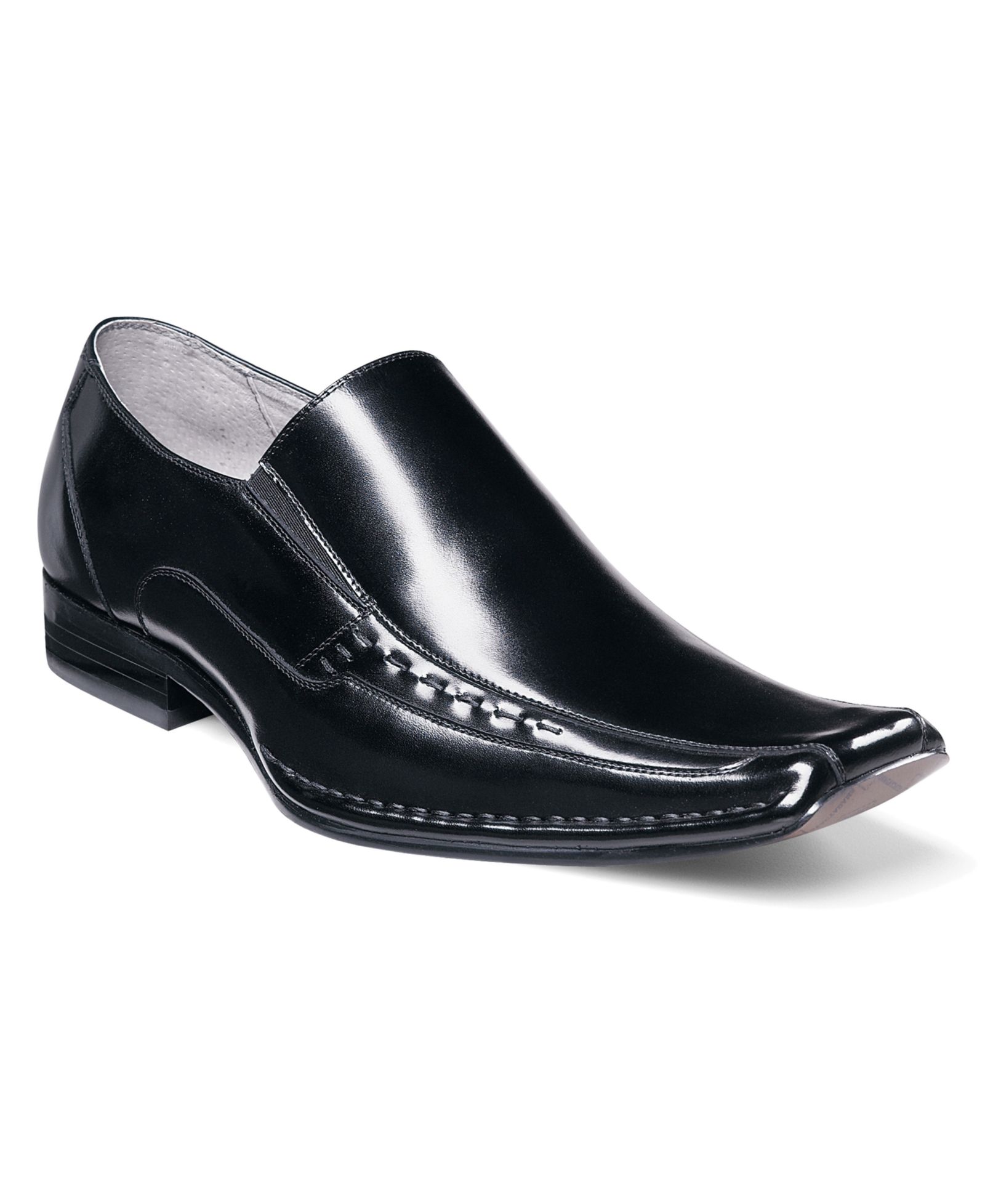 Stacy Adams Men's Templin Leather Bike Square-Toe Loafers