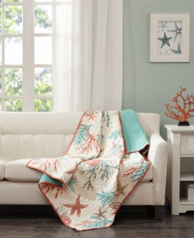 Madison Park Pebble Beach Quilted Reversible Throw, 50" x 70"