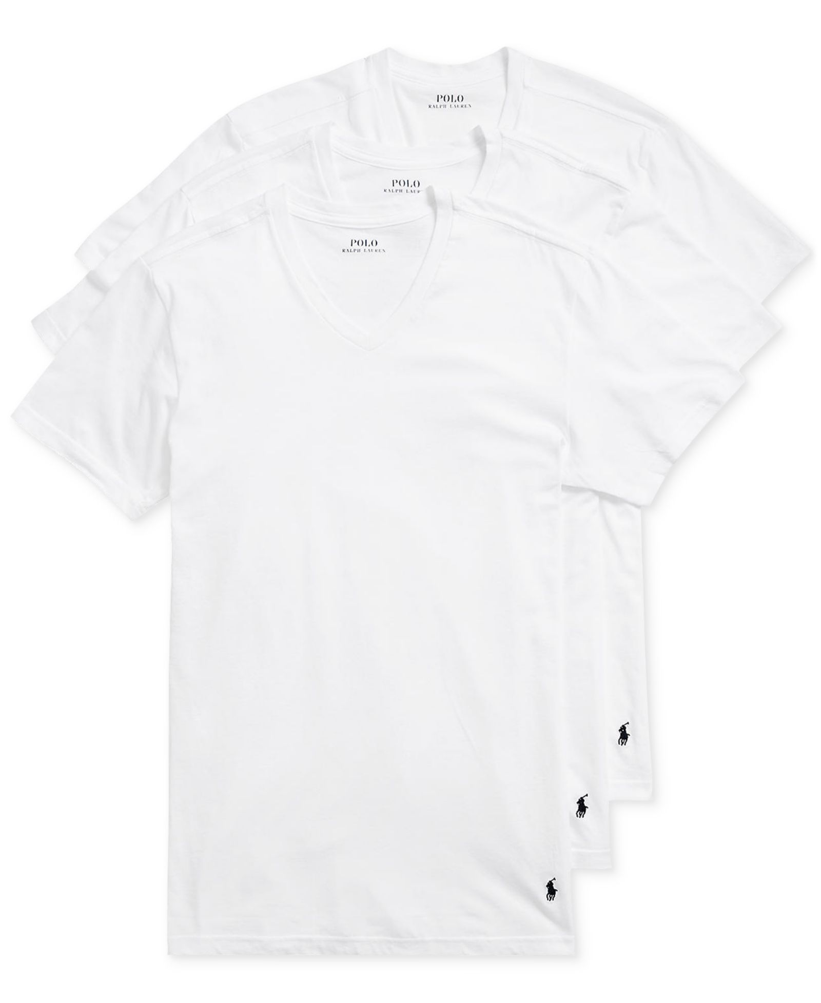Polo Ralph Lauren Men's 3-Pack V-Neck Classic Undershirts