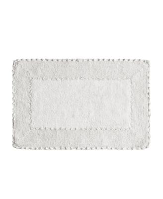 Laura Ashley Хлопковый коврик для ванной с оборками, 20" x 34"