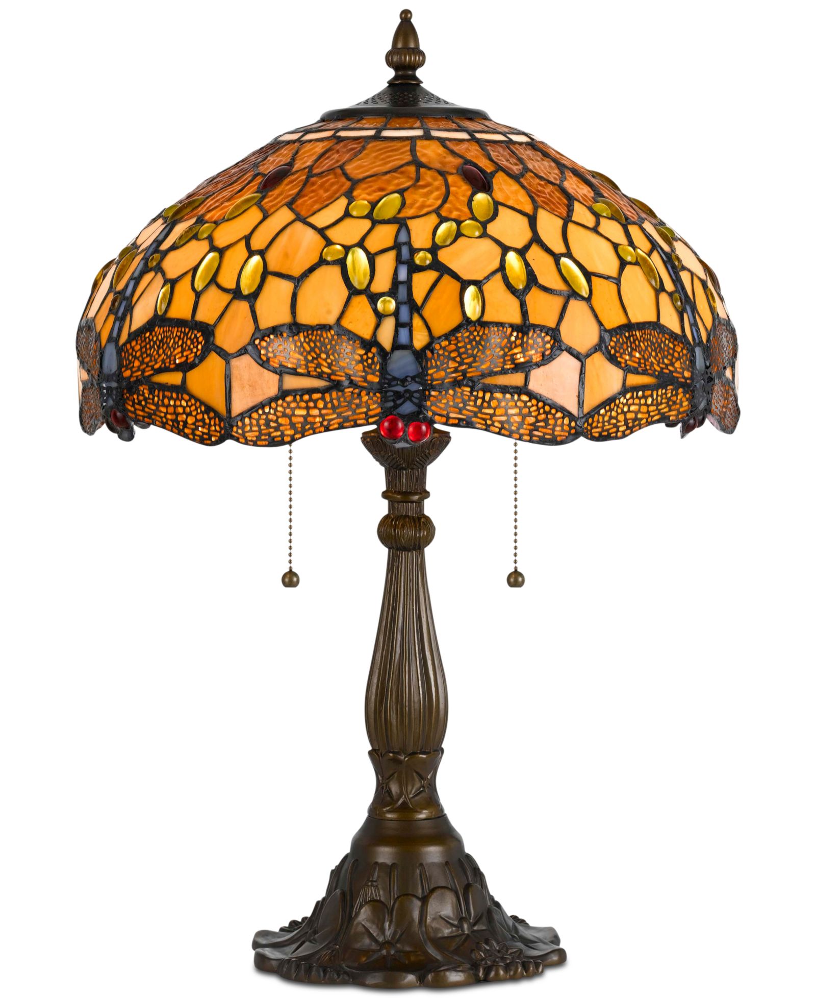 Cal Lighting 2-Light Tiffany Table Lamp