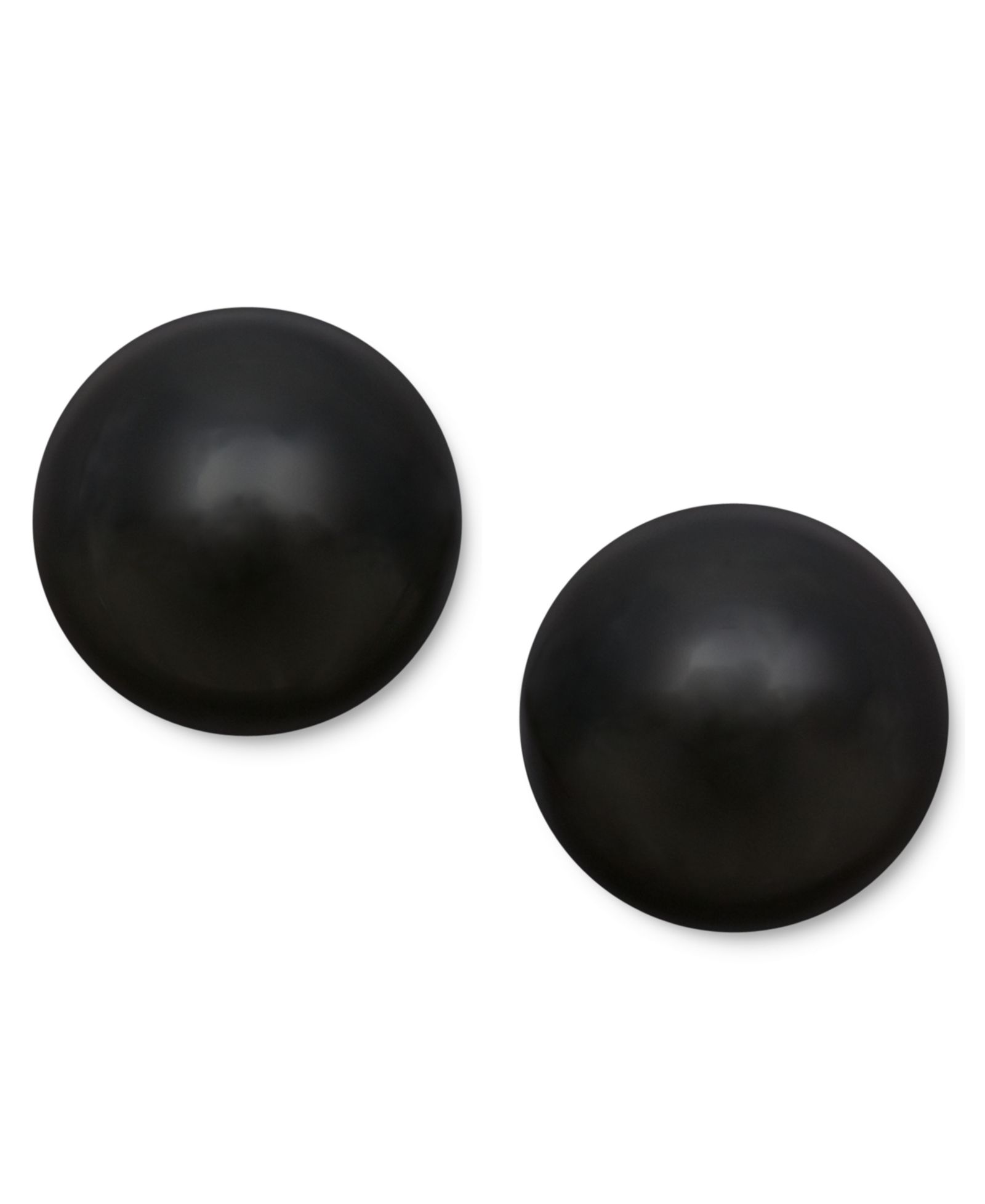 Серьги 14k Gold, серьги-гвоздики Onyx Ball (8mm)