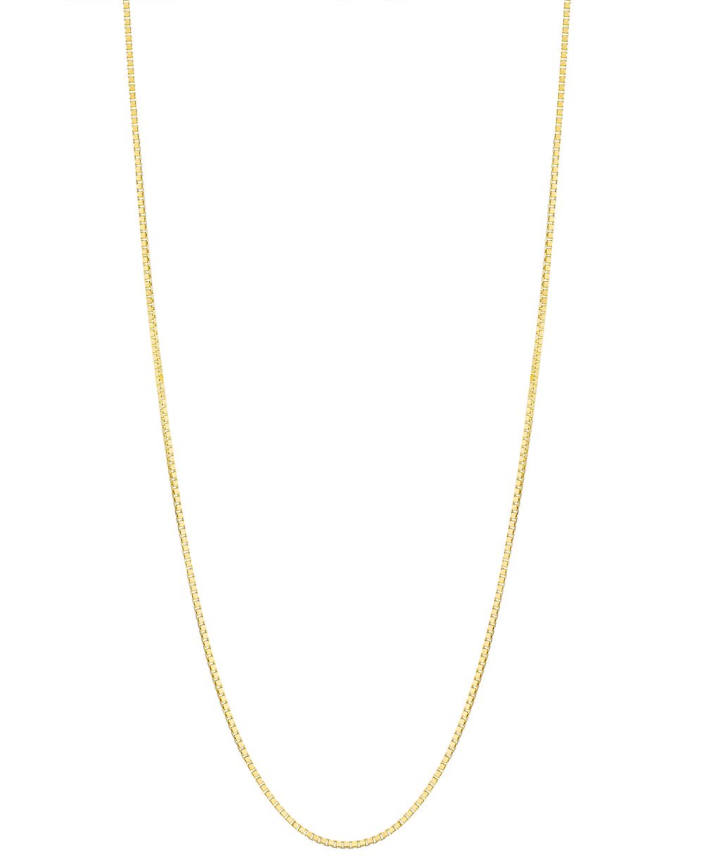Цепочка Box 18" (3/4mm) из 14k золота