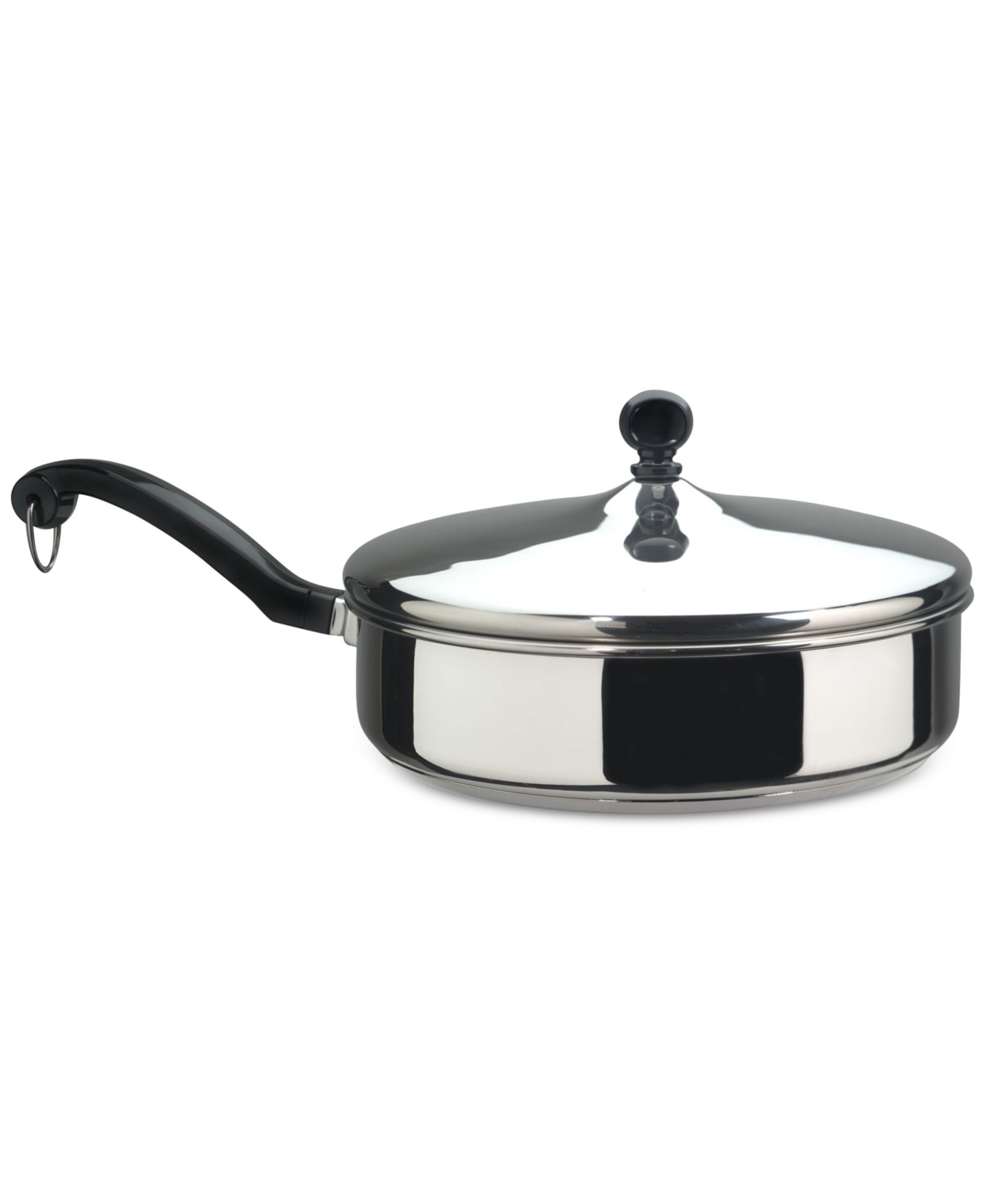 Farberware Classic Series Сковорода для соте из нержавеющей стали с крышкой, 2.75-Qt.