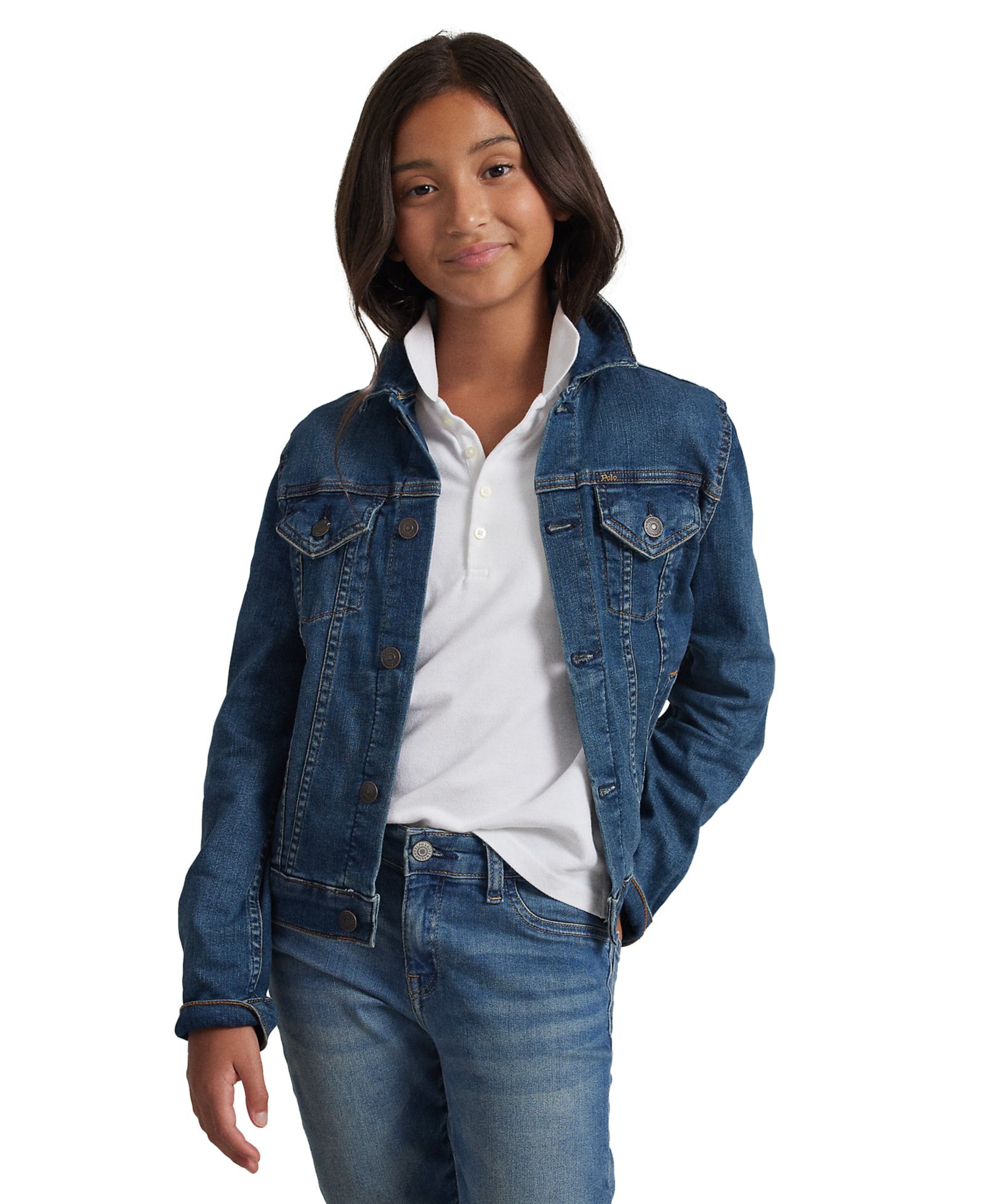 Детская джинсовая куртка Polo Ralph Lauren Big Girls Lightweight Denim Trucker Jacket