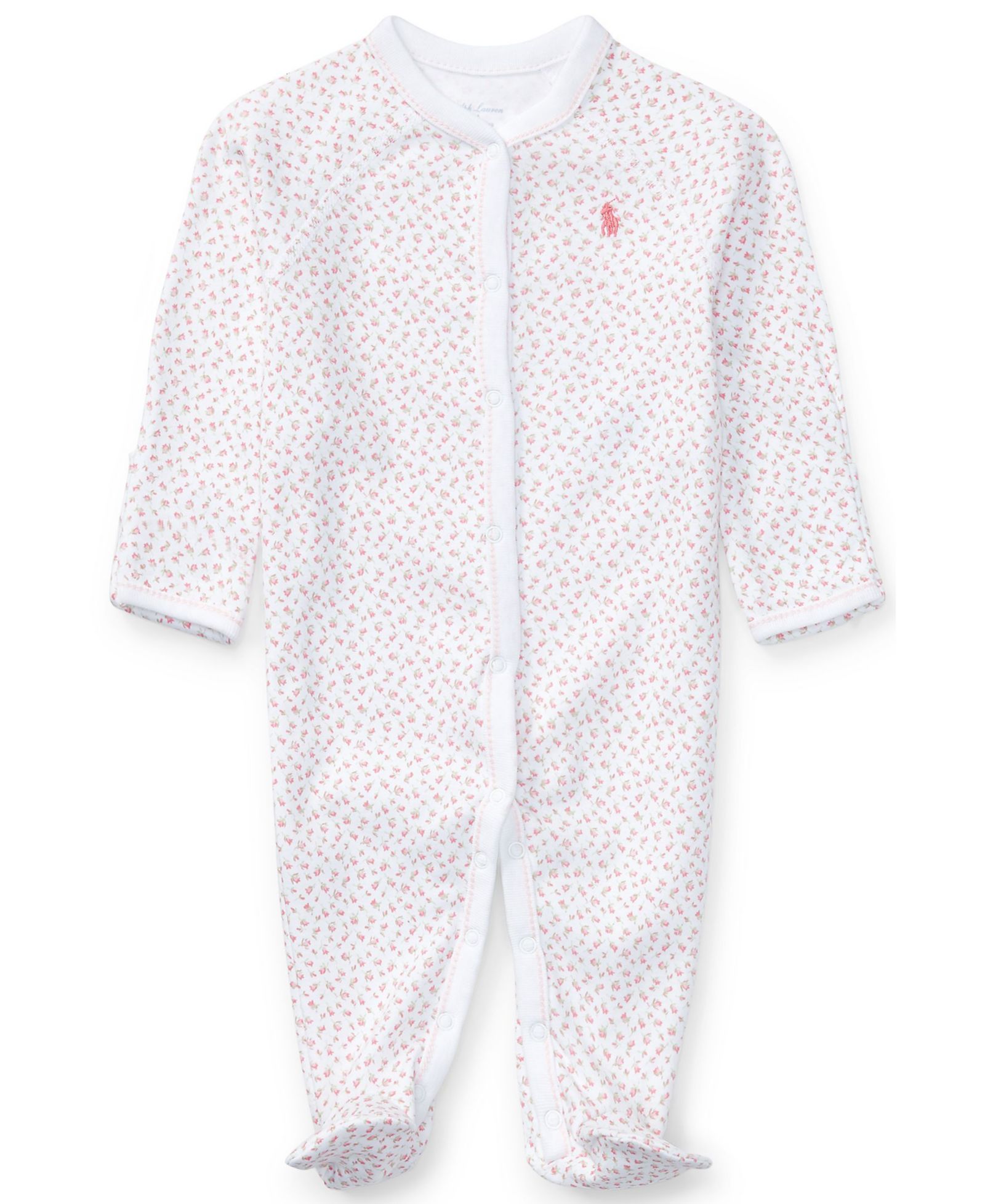 Детский комбинезон Polo Ralph Lauren Baby Girls Floral Cotton Coverall