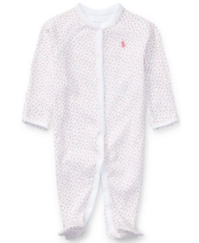 Детский комбинезон Polo Ralph Lauren Baby Girls Floral Cotton Coverall