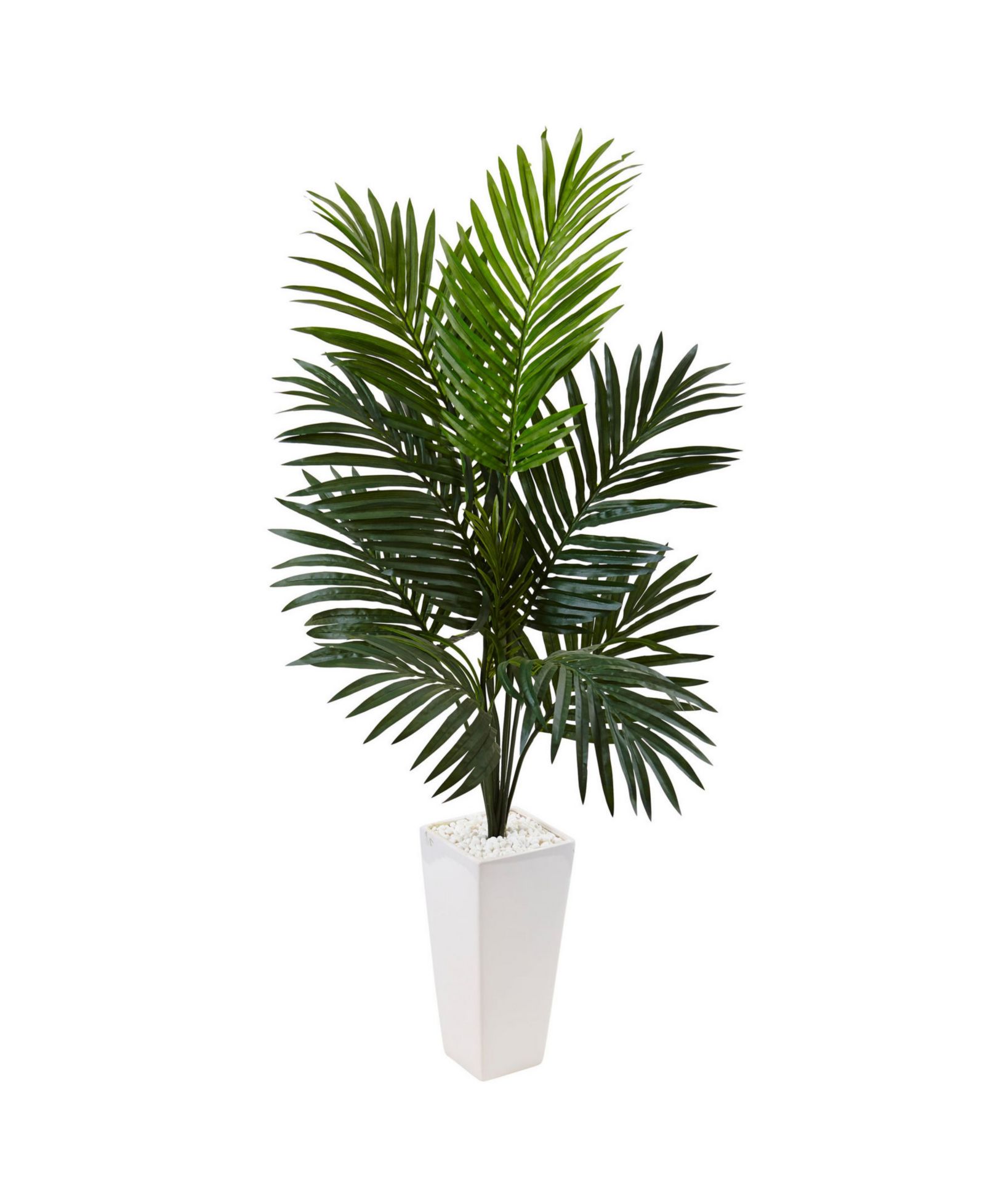 Искусственная пальма Nearly Natural 4.5' Kentia Palm в белом кашпо