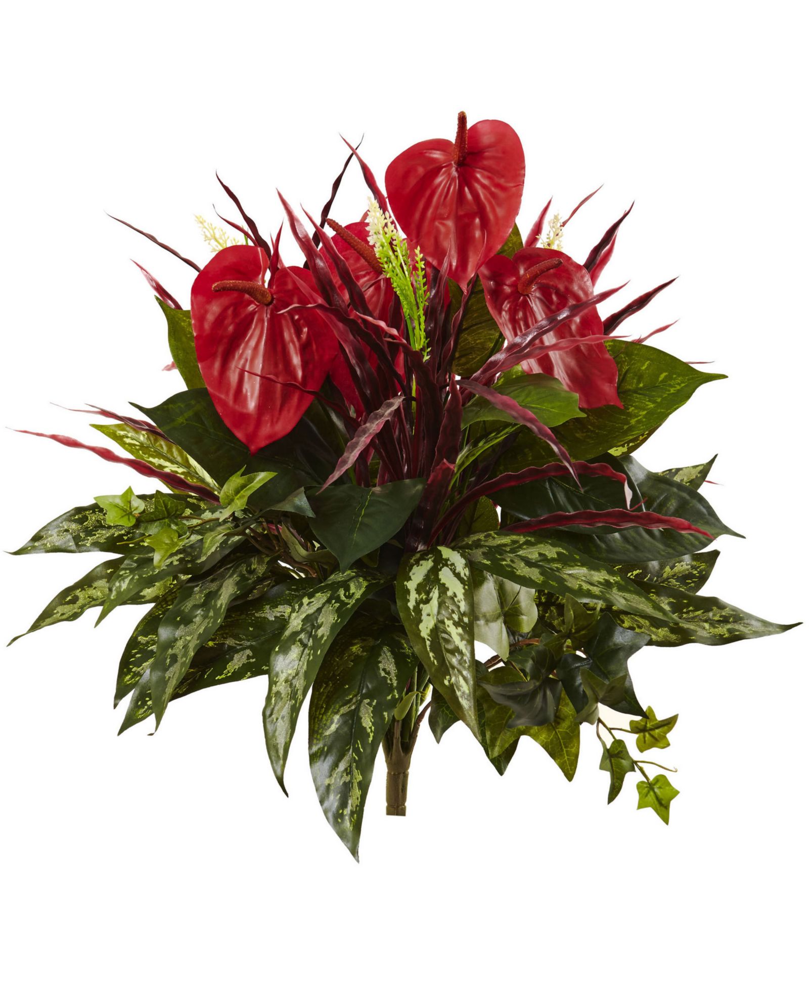 Набор искусственных кустов Nearly Natural 2-Pc. 24" Mixed Anthurium