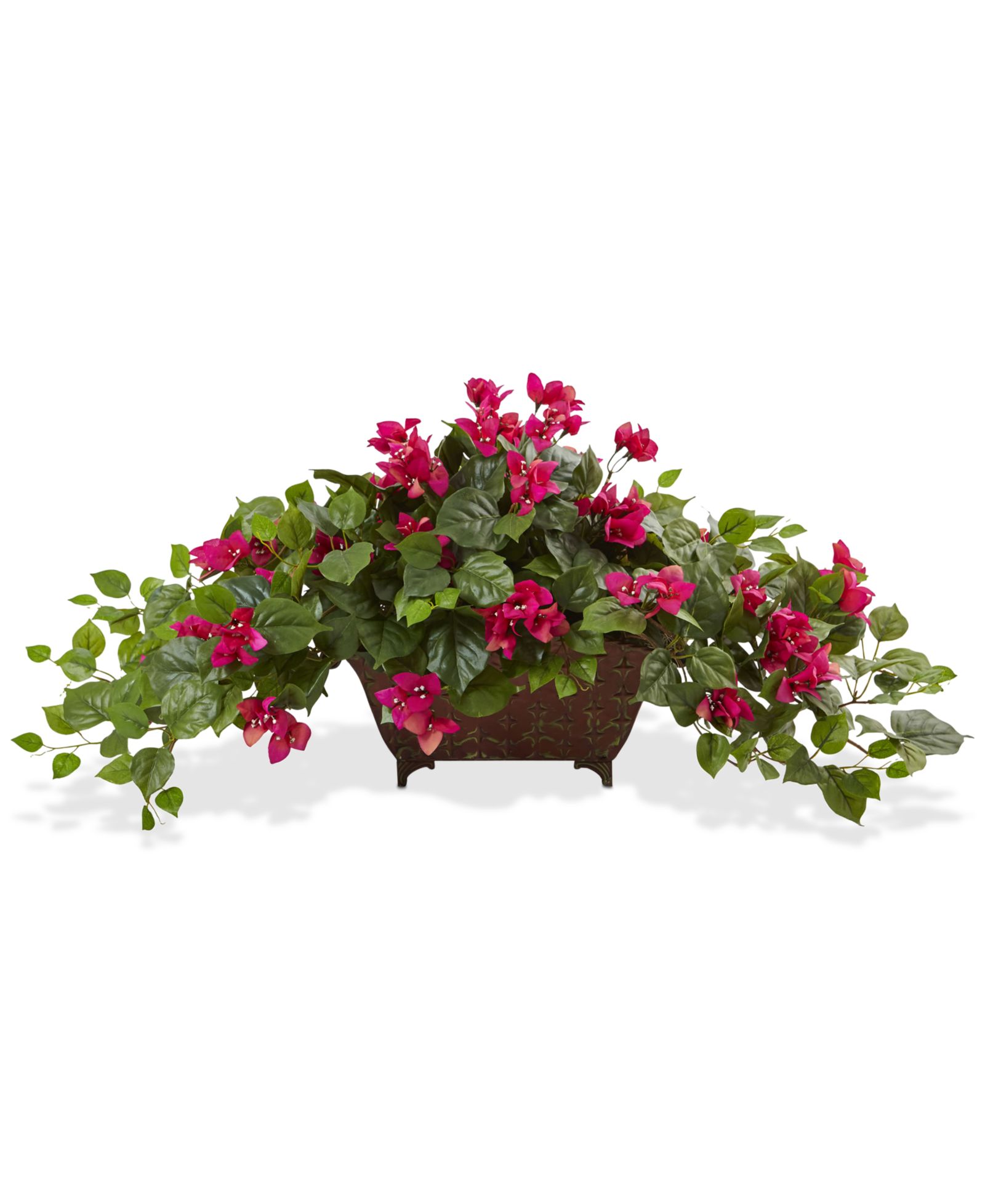 Искусственное растение Nearly Natural Bougainvillea в металлическом кашпо