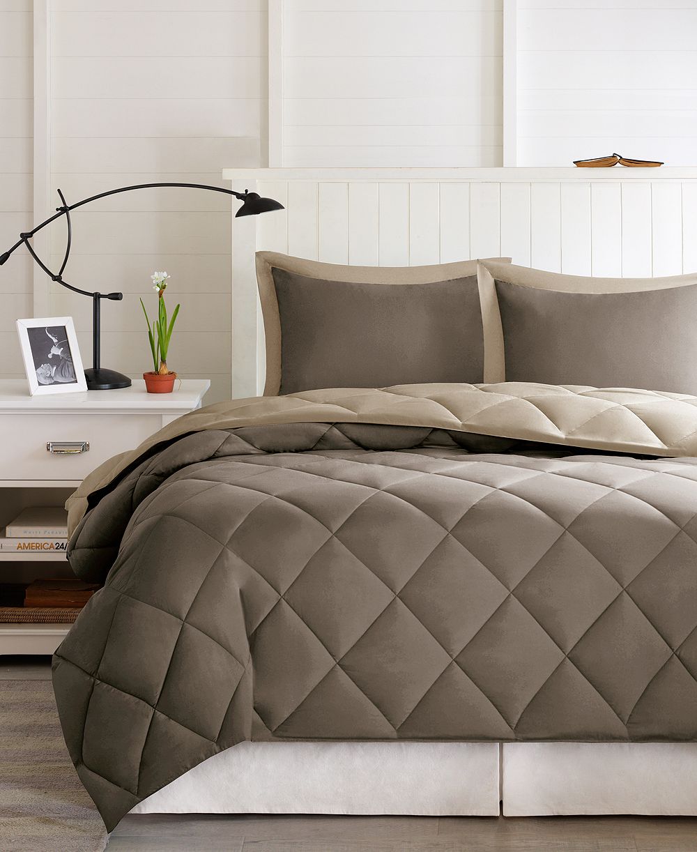Madison Park Essentials Larkspur Reversible Microfiber Down Alternative 3-Pc. Comforter Set, King