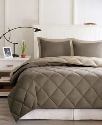 Madison Park Essentials Larkspur Reversible Microfiber Down Alternative 3-Pc. Comforter Set, King