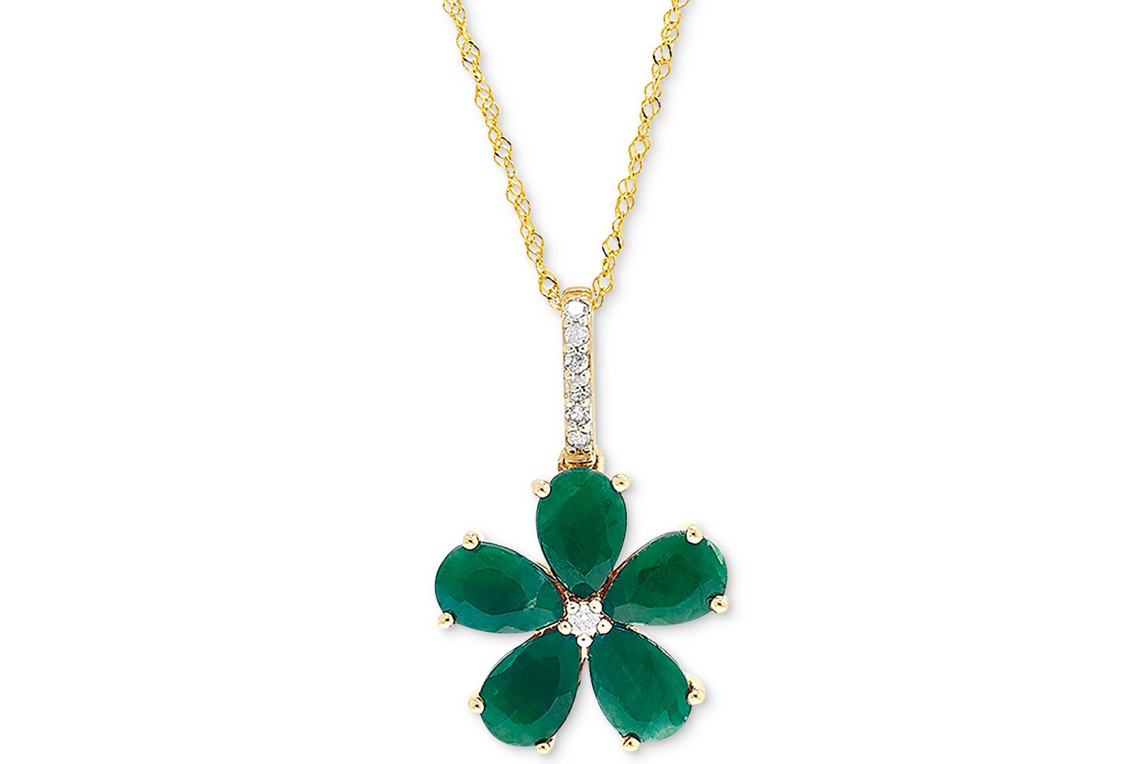 Macy's Подвеска-ожерелье с рубином (2-1/2 ct. t.w.) и бриллиантами 18" 14k Gold