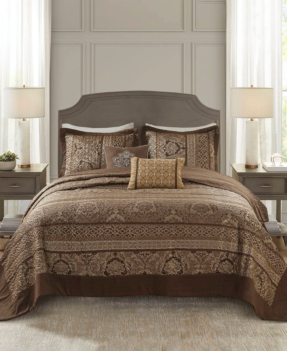 Madison Park Bellagio Quilted покрывало, 5-Pc. Set, Queen