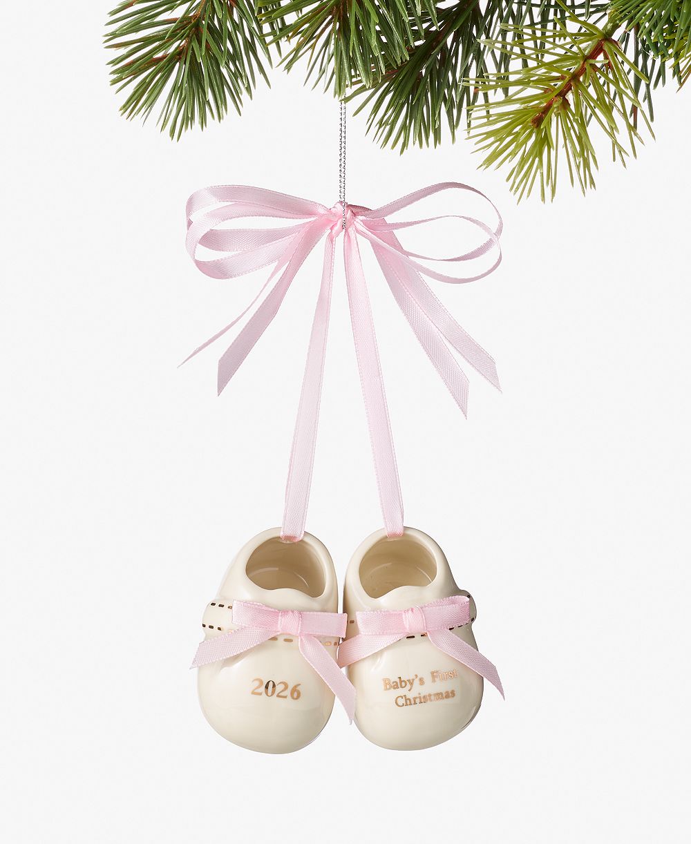 Holiday Lane 2026 Baby's First Christmas Pink Ornament, Macy's Exclusive