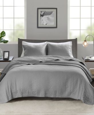 Madison Park Keaton Quilted 3-Pc. Quilt Set, Full/Queen