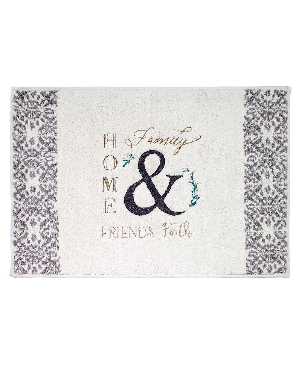 Коврик для ванной Avanti Modern Farmhouse Embroidered Cotton, 20" x 30"